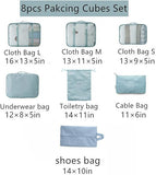 7pcs Travel Packing Cubes